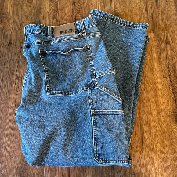 Duluth Trading Co Other - Duluth Trading Flex Ballroom Jeans Relaxed Fit Patched